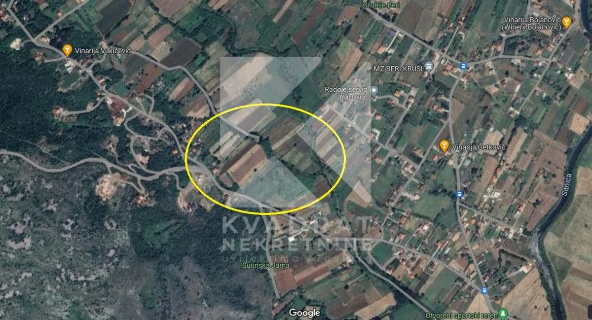 Prodaja, plac, 2602m², Beri, Podgorica