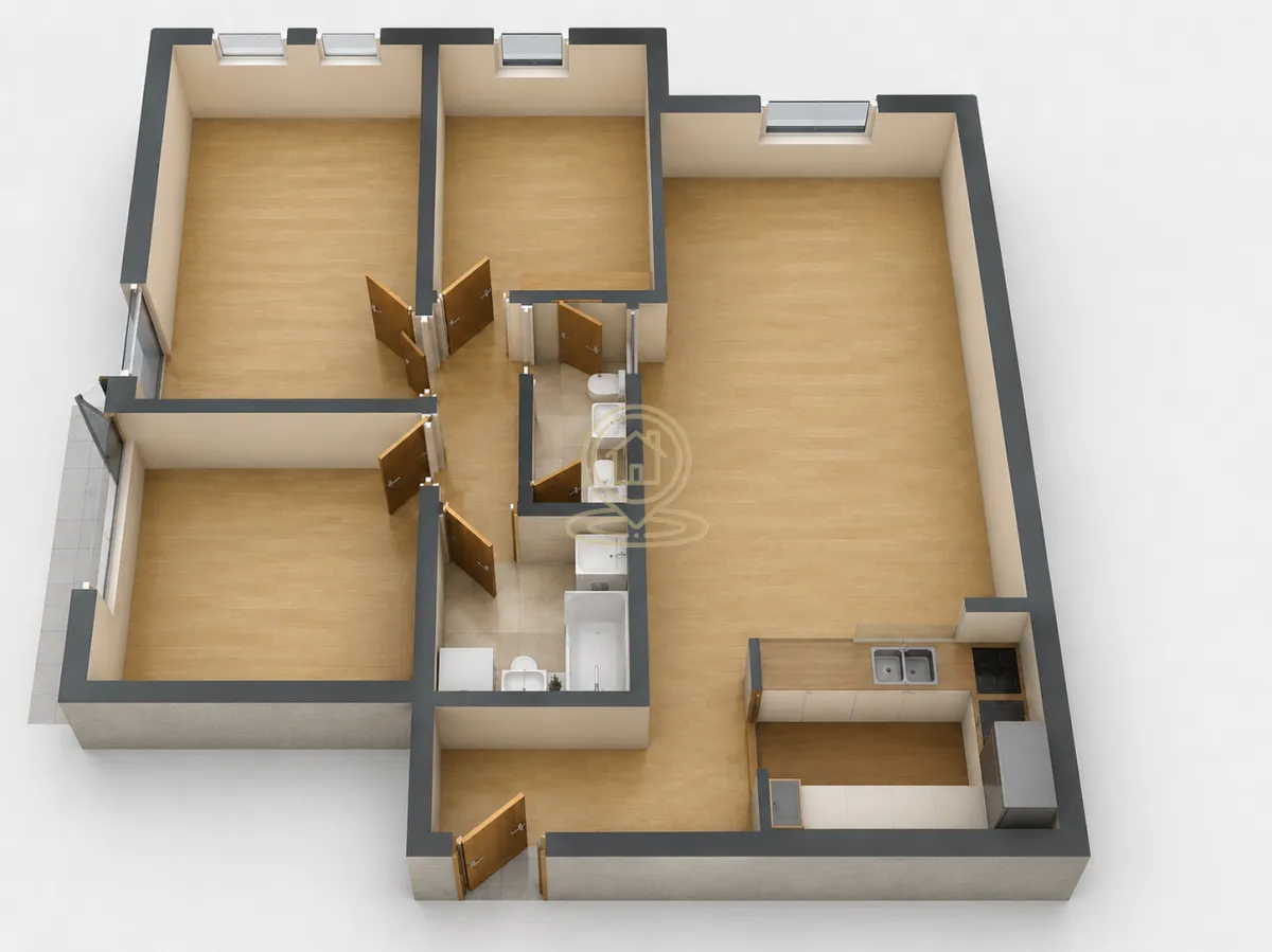 Sale, four bedroom apartment, 88m², Đeram Pijaca, Beograd