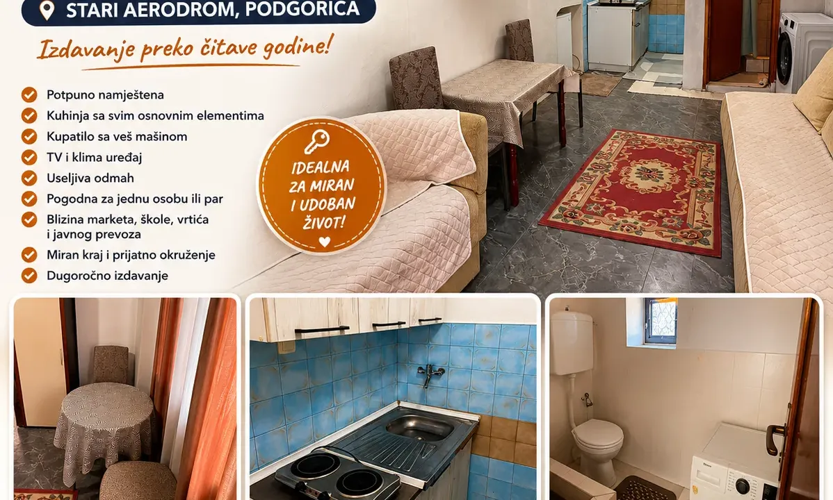 Rent, house, 70m², Stari Aerodrom, Podgorica