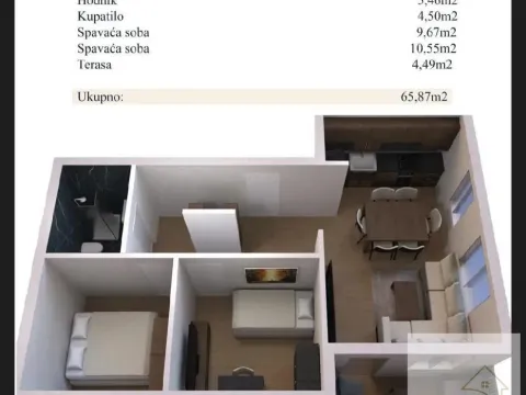 Prodaja, trosoban stan, 65m2, Novi Banovci, Stara Pazova Prodaja, trosoban stan, 65m2, Novi Banovci, Stara Pazova