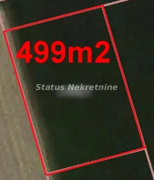 Katastarski prikaz parcele sa označenom površinom od 499 kvadratnih metara. - image 6
