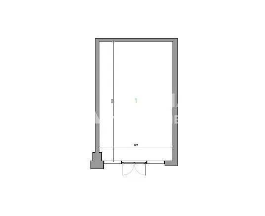 Floor plan drawing with room dimensions.