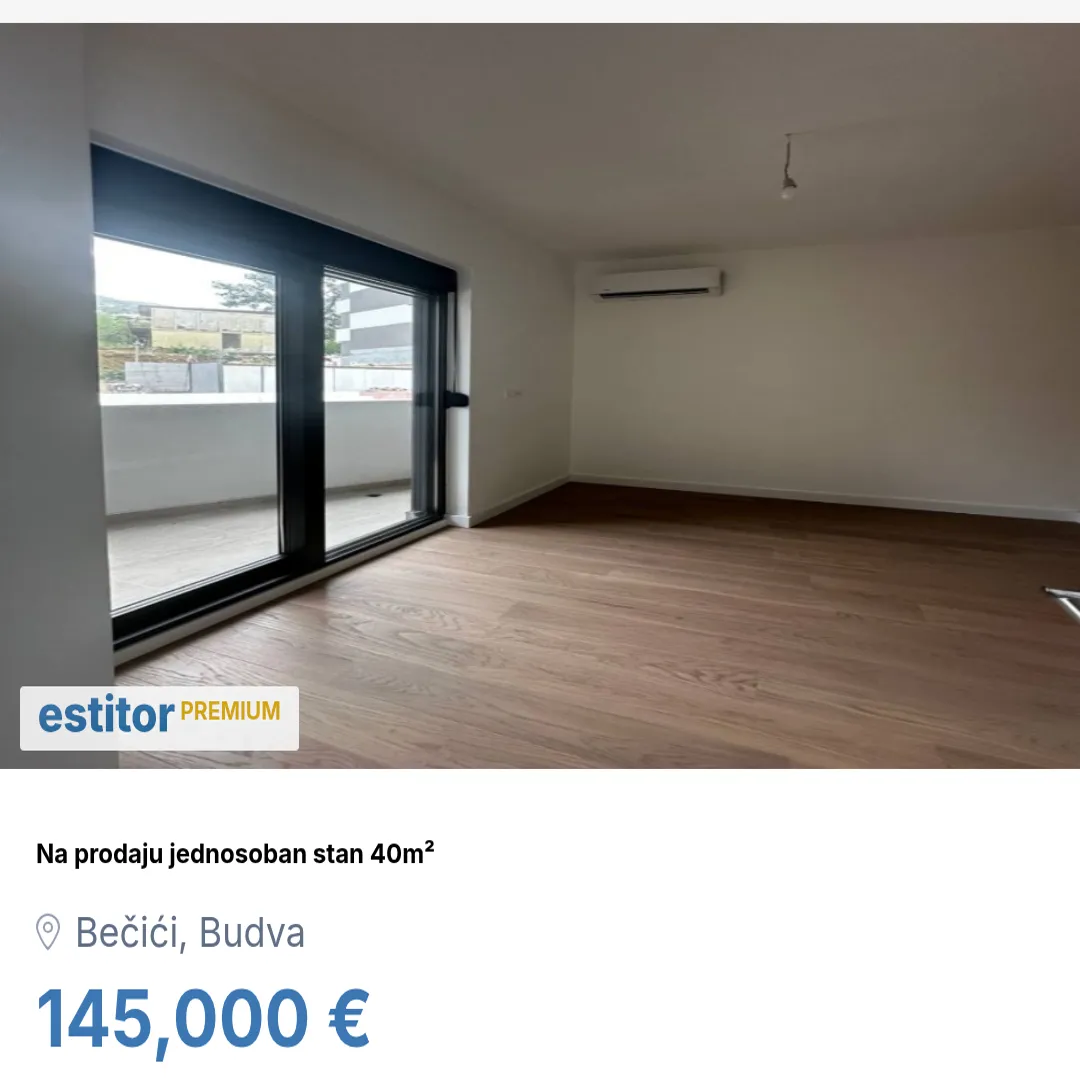 Prodaja, jednosoban stan, 40m², Bečići, Budva