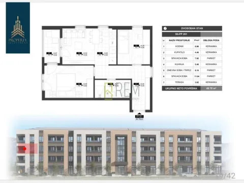 Prodaja, dvosoban stan, 49m², Zabjelo, Podgorica - image 8
