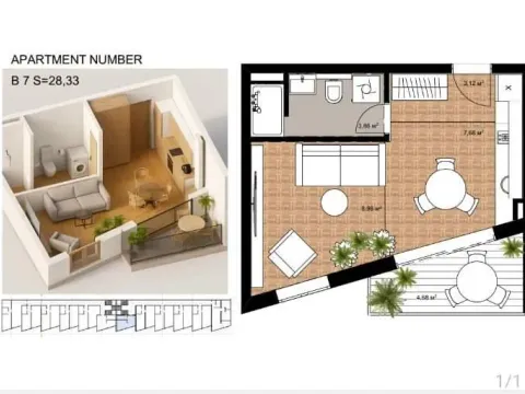 Prodaja, jednosoban stan, 41m², Bečići, Budva - image 4