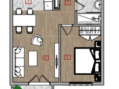 Prodaja, jednosoban stan, 43m², Zabjelo, Podgorica - image 9