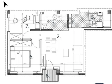 Prodaja, jednosoban stan, 46m², Trošarina, Niš - image 3