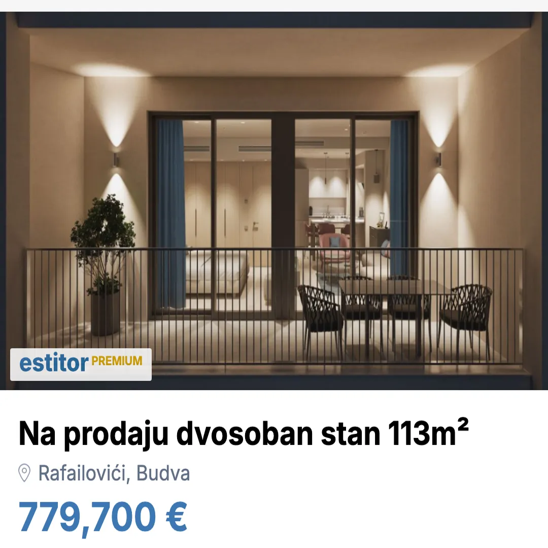 Sale, two bedroom apartment, 113m², Rafailovići, Budva