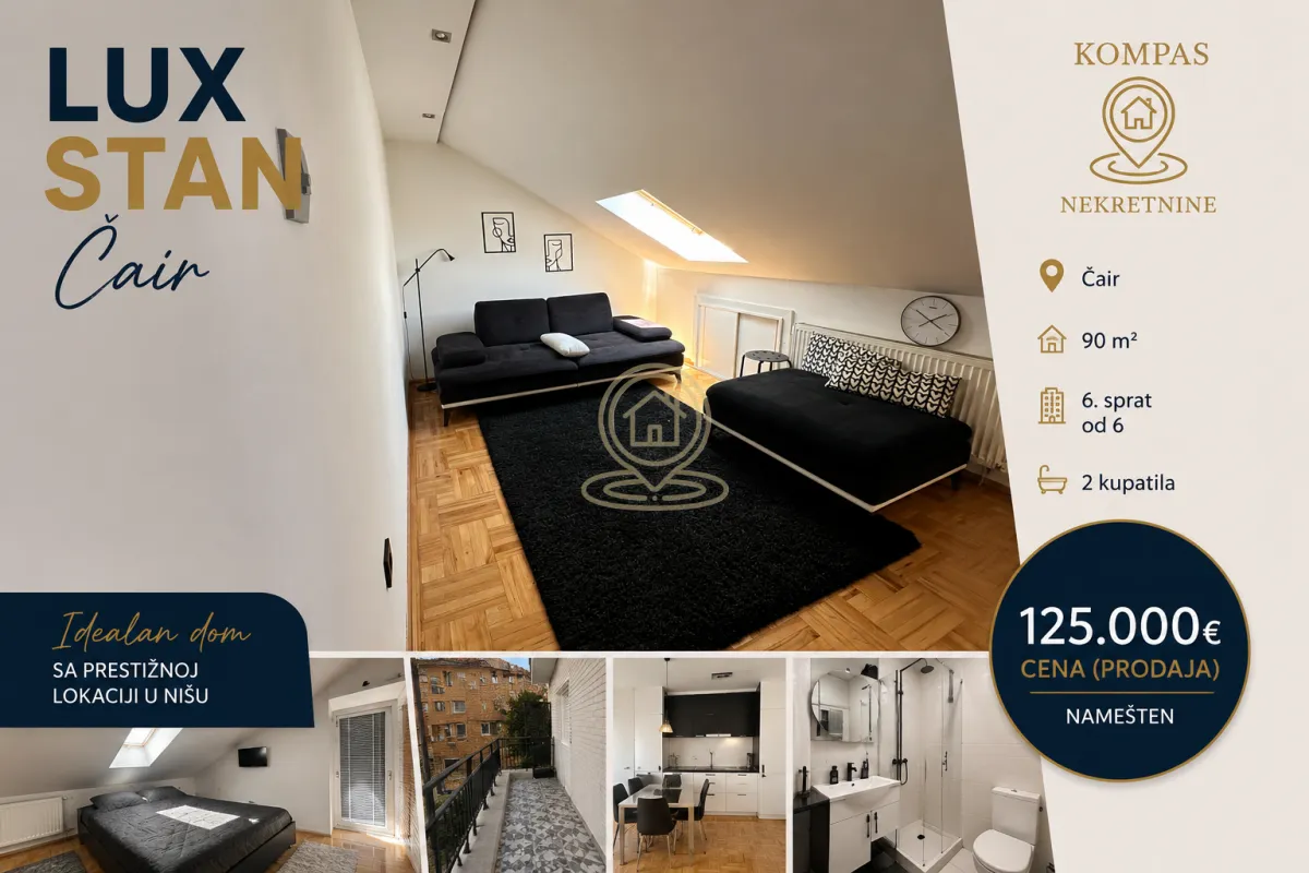 Prodaja, dvosoban stan, 90m², Medijana, Niš