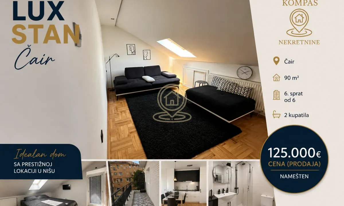 Prodaja, dvosoban stan, 90m², Medijana, Niš