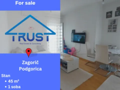 Prodaja, jednosoban stan, 45m2, Zagorič, Podgorica Prodaja, jednosoban stan, 45m2, Zagorič, Podgorica