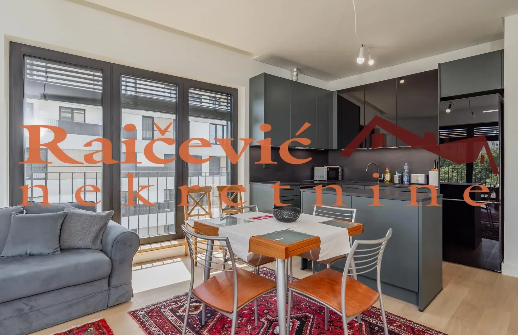 Rent, two bedroom apartment, 60m², Banovo Brdo, Beograd