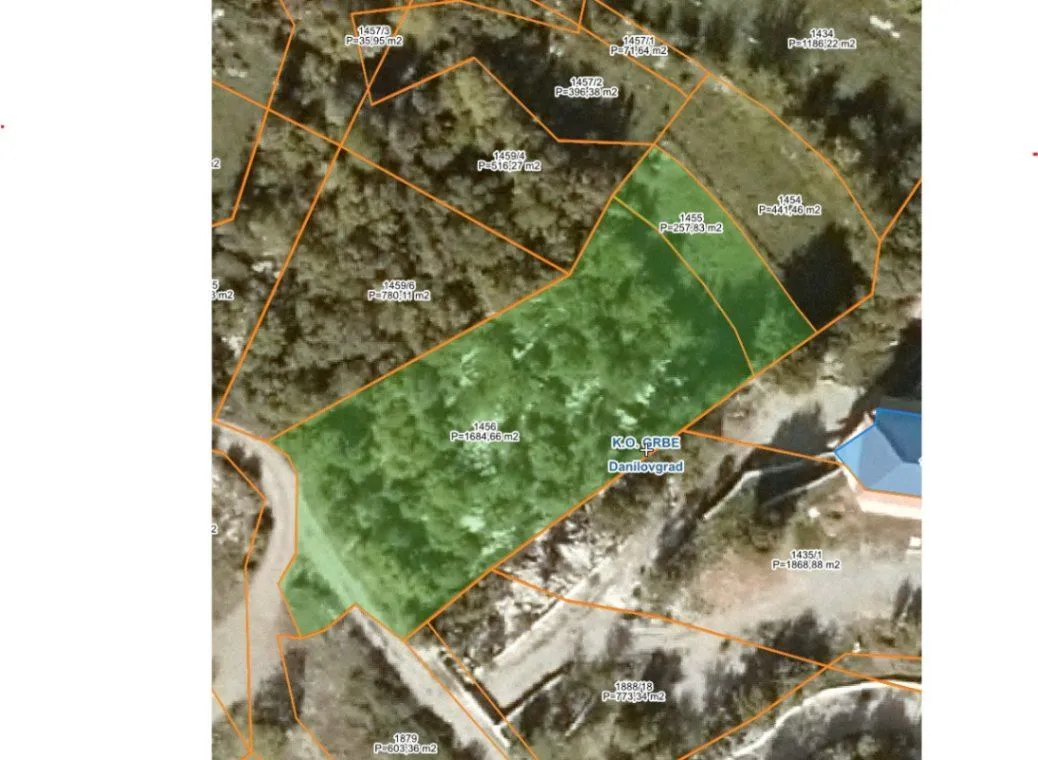 Prodaja, plac, 1941m², Daljam, Danilovgrad