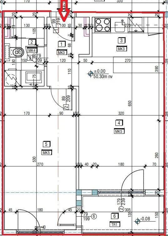 Prodaja, jednosoban stan, 46m², Dubovica, Budva