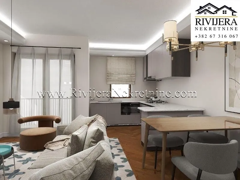 Sale, one bedroom apartment, 49m², Risan, Kotor