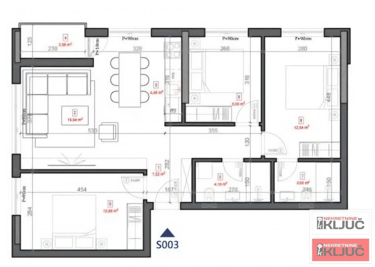 Prodaja, četvorosoban stan, 74m², Sremska Kamenica, Petrovaradin