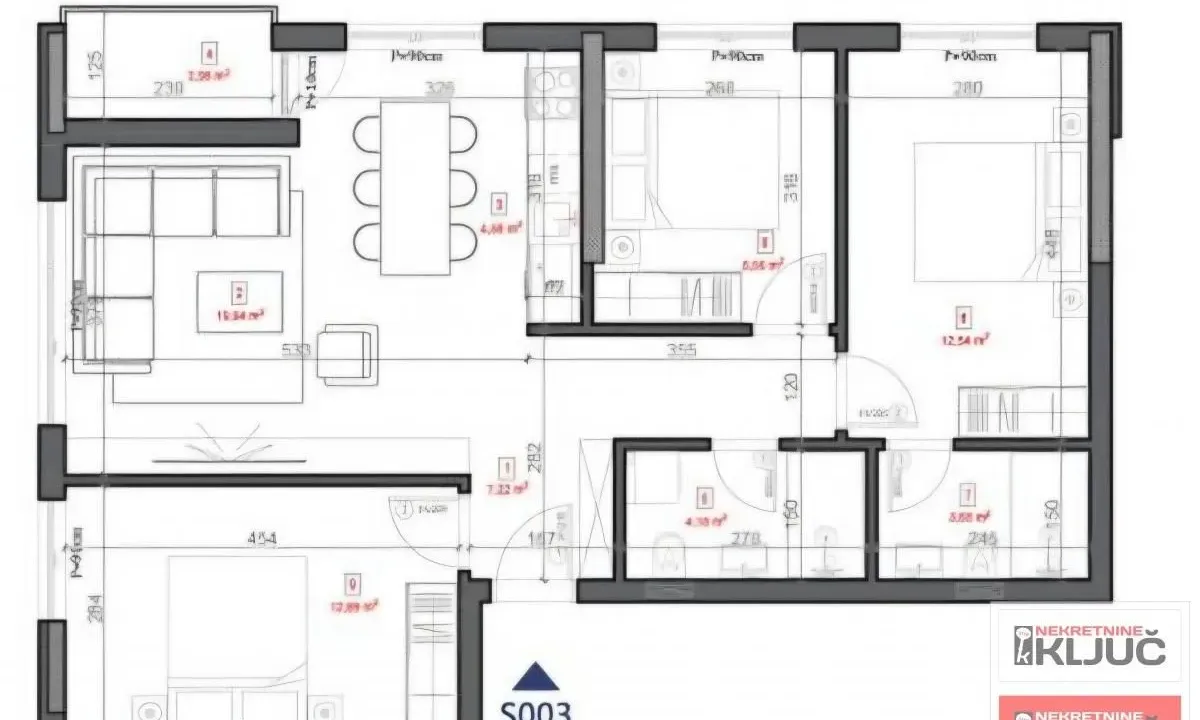 Prodaja, četvorosoban stan, 74m², Sremska Kamenica, Petrovaradin