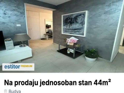 Sale, one bedroom apartment, 44m², Budva, Crna Gora - image 1