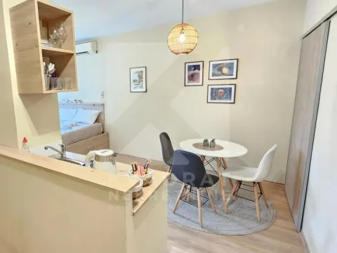 Manja trpezarija i dio kuhinje povezani sa dnevnim boravkom u garsonjeri. - image 6