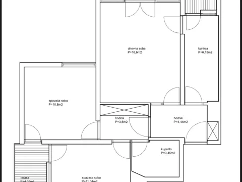 Sale, two bedroom apartment, 66m², Gintaš, Podgorica - image 12