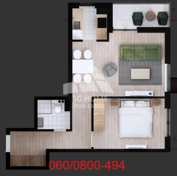 Prodaja, dvosoban stan, 50m², Jajinci, Voždovac Sve Podlokacije