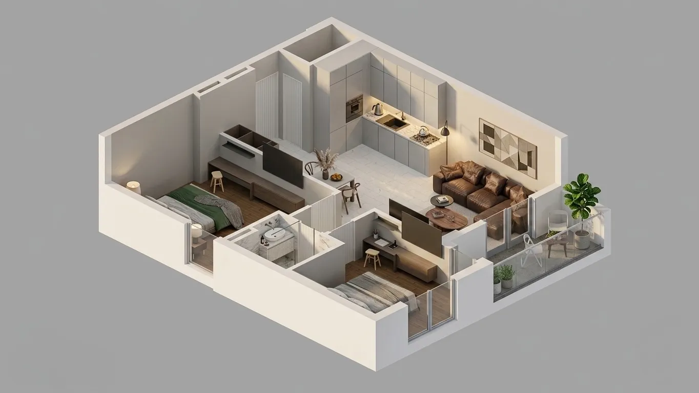 Sale, two bedroom apartment, 73m², Bjeliši, Bar