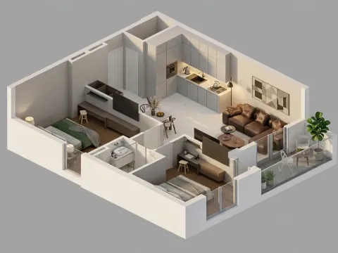 Sale, two bedroom apartment, 73m², Bjeliši, Bar - image 14