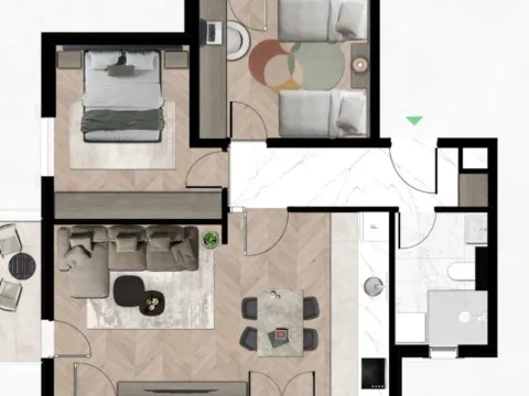 Prodaja, dvosoban stan, 60m², Kava, Tivat - image 5