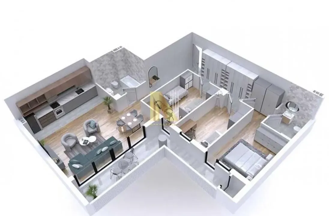 Sale, four bedroom apartment, 109m², Podbara, Novi Sad Sve Podlokacije