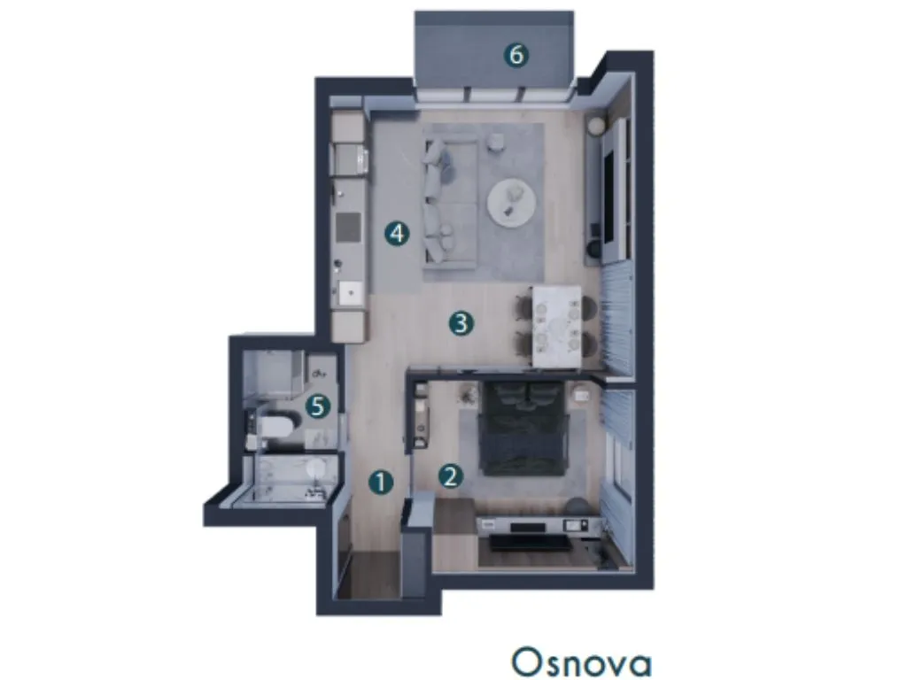 Prodaja, dvosoban stan, 50m², Altina, Beograd