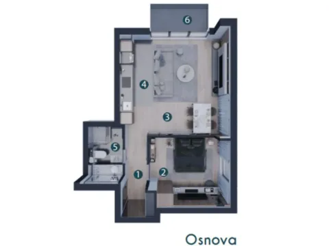 Prodaja, dvosoban stan, 50m², Altina, Beograd - image 2