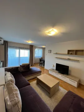 Prostrana dnevna soba sa garniturom, stočićem i TV komodom. - image 4