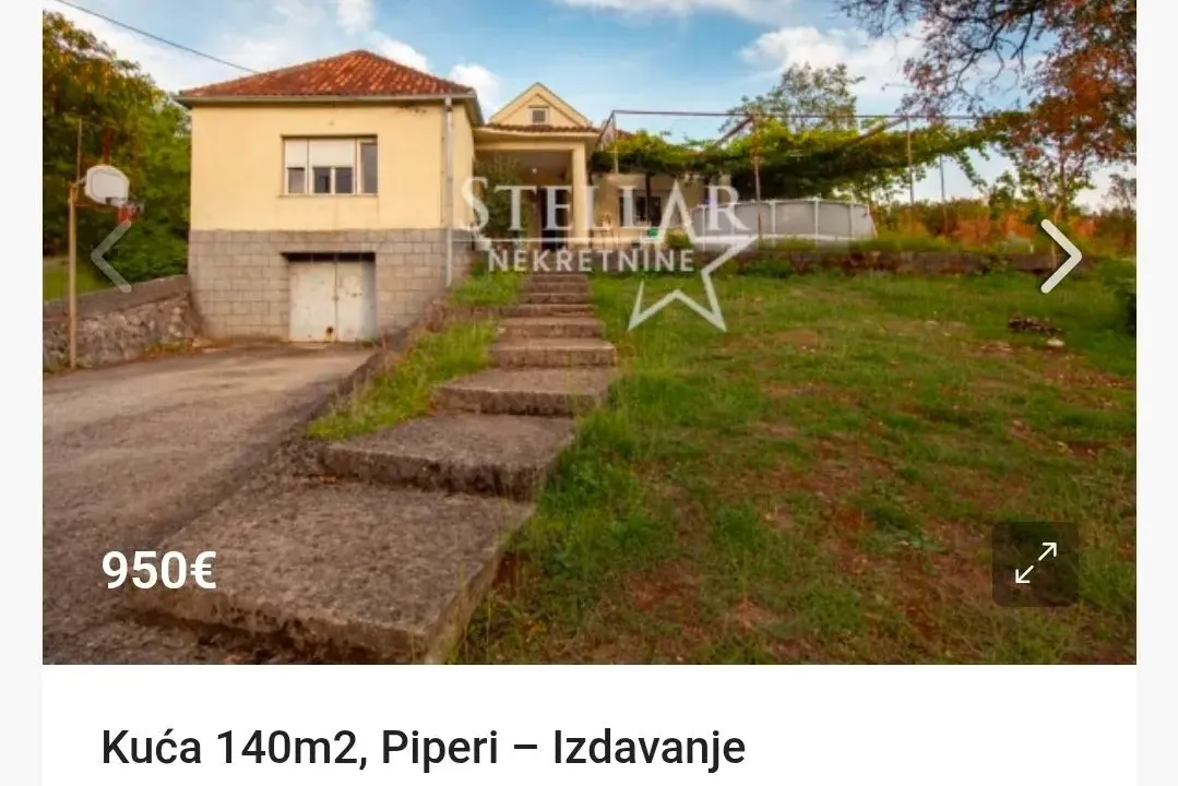Izdavanje, kuća, 140m², Piperi, Podgorica