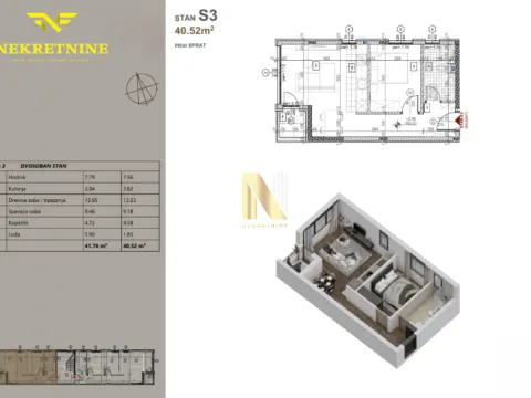 Prodaja, jednosoban stan, 40m², Veternička rampa, Novi Sad Sve Podlokacije - image 2