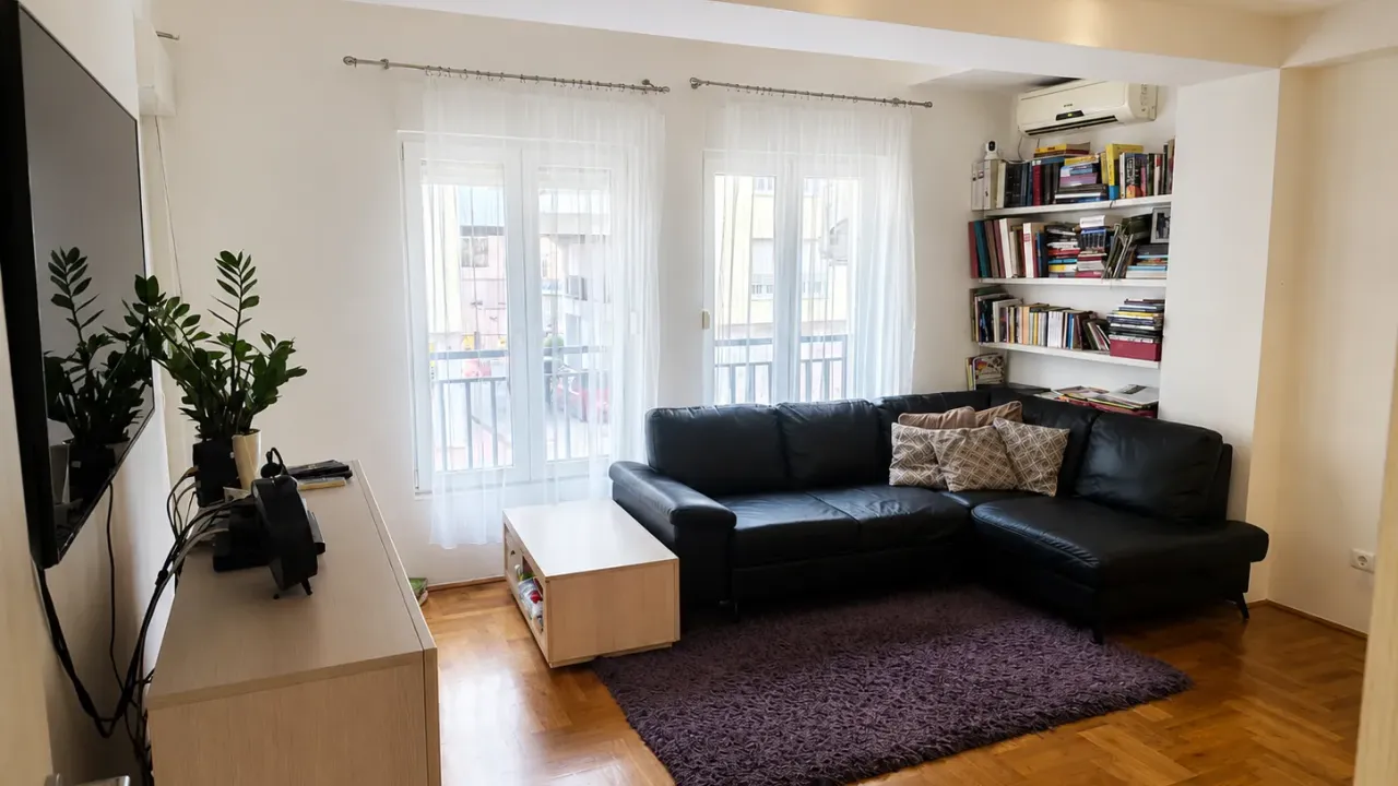 Rent, two bedroom apartment, 62m², Blok 9, Podgorica