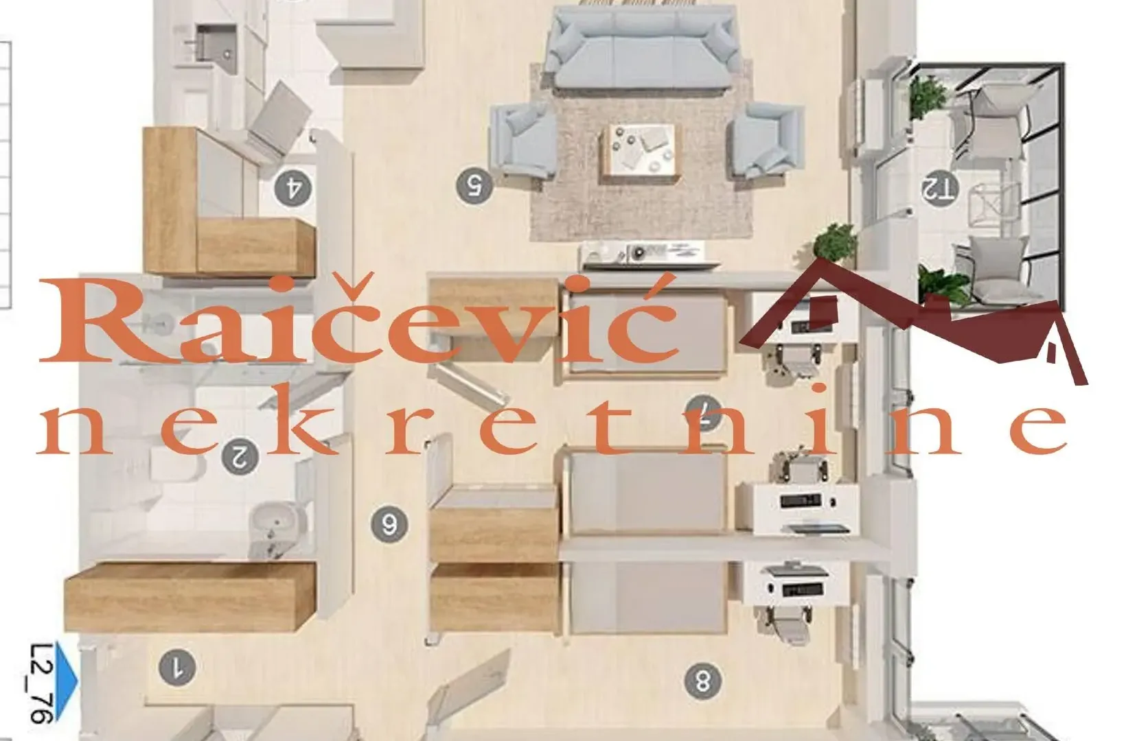 Prodaja, trosoban stan, 132m², Zemun Gornji Grad, Zemun Sve Podlokacije