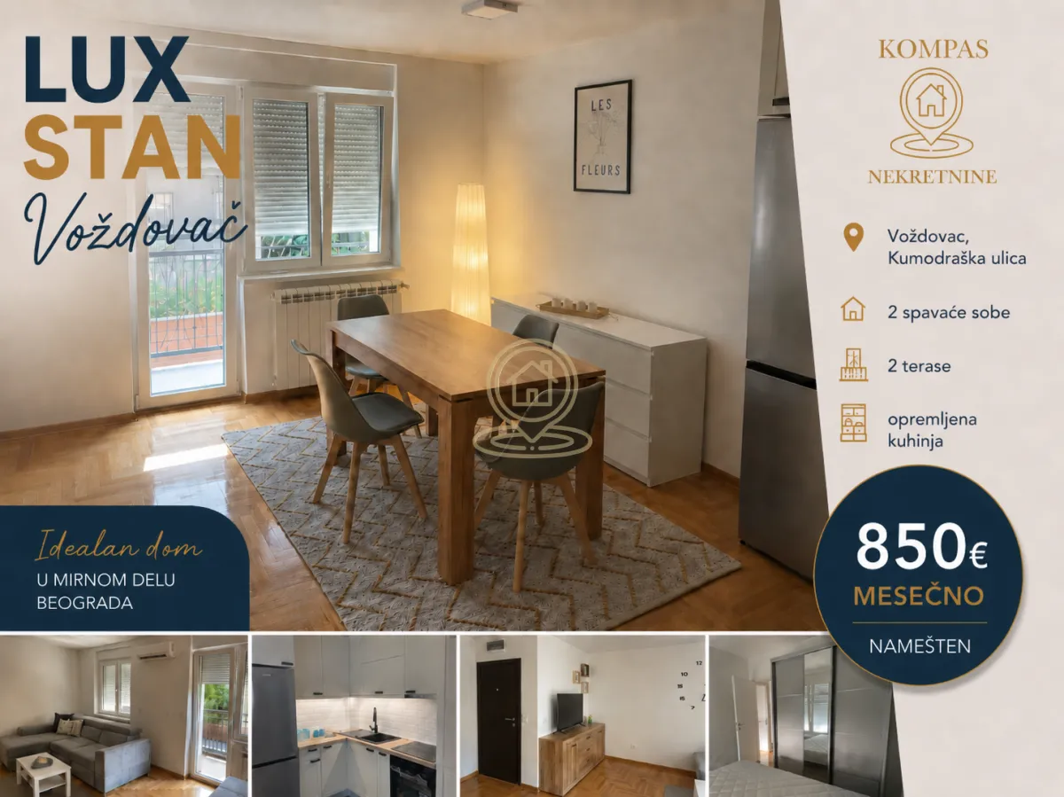 Izdavanje, trosoban stan, 64m², Voždovac Sve Podlokacije, Beograd