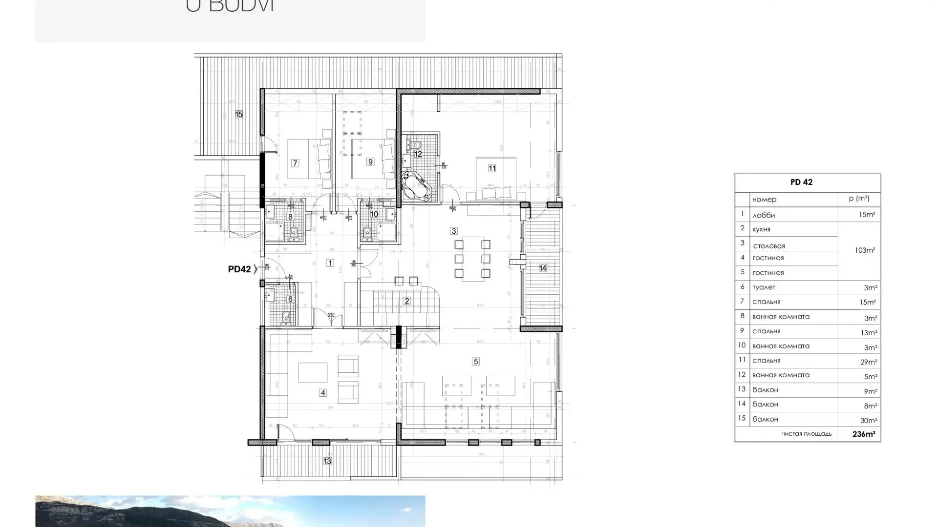 Prodaja, stan, 236m², Budva, Crna Gora