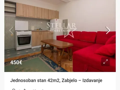 Izdavanje, stan, 42m², Zabjelo, Podgorica - image 1