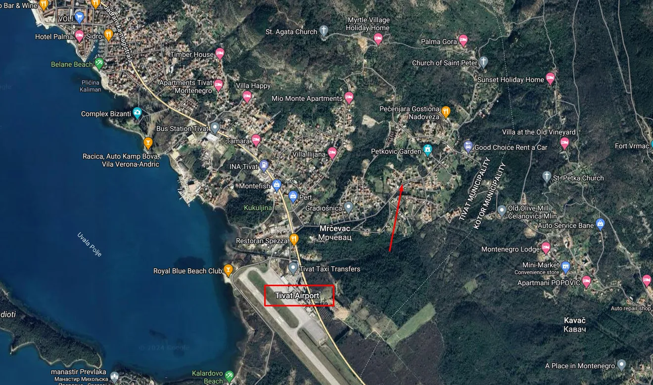 Prodaja, plac, 337m², Gradiošnica, Tivat
