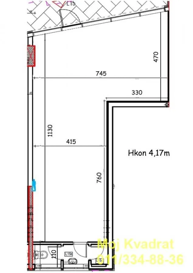 Izdavanje, poslovni prostor, 68m², Tošin bunar, Novi Beograd Sve Podlokacije