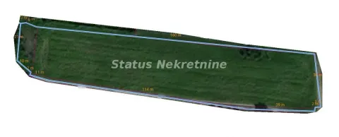 Prikaz parcele sa označenim granicama i dimenzijama. - image 2