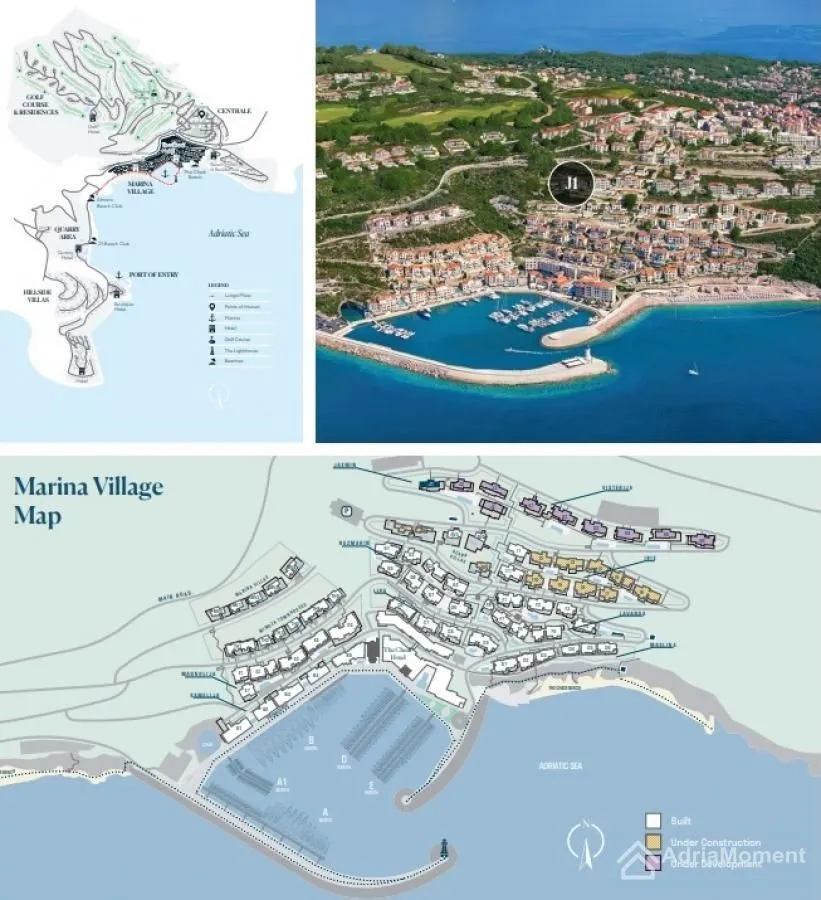 Sale, two bedroom apartment, 95m², Luštica Bay, Tivat