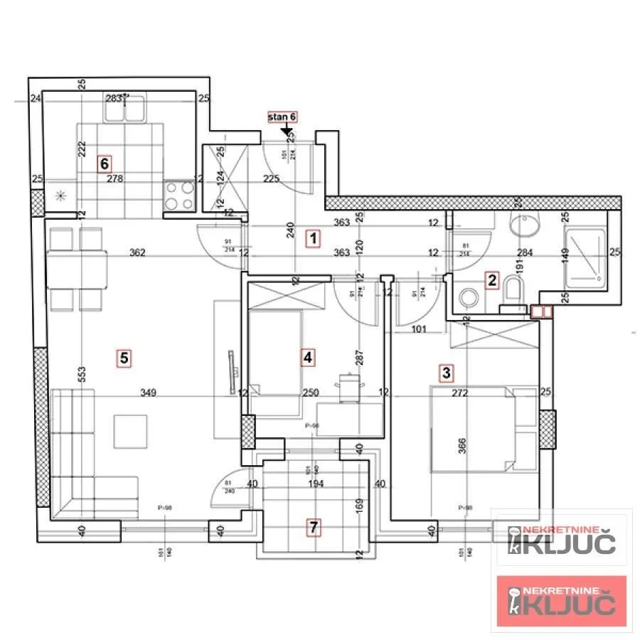 Prodaja, dvosoban stan, 57m², Podbara, Novi Sad Sve Podlokacije