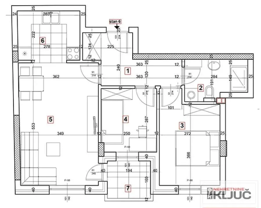 Prodaja, dvosoban stan, 57m², Podbara, Novi Sad Sve Podlokacije