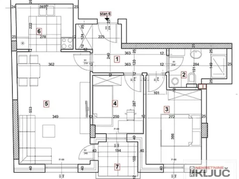 Prodaja, dvosoban stan, 57m², Podbara, Novi Sad Sve Podlokacije