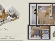 Sale, two bedroom apartment, 55m², Stoliv, Kotor - image 4