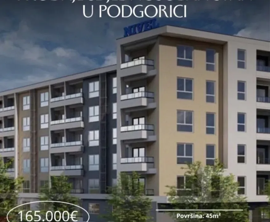 Prodaja, jednosoban stan, 45m², Zabjelo, Podgorica