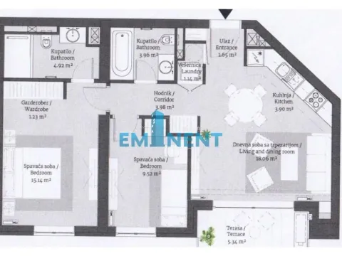 Izdavanje, trosoban stan, 68m², Savski Venac, Beograd - image 12