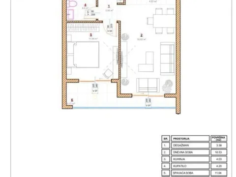 Prodaja, jednosoban stan, 48m², Pinješ, Ulcinj - image 5